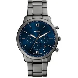 Montre Homme Fossil Montres Neutra - FS6111 Bracelet Acier Gris foncé pas cher