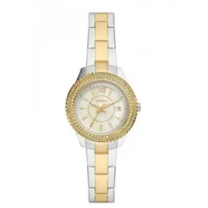 Montre Femme FOSSIL STELLA en Acier Bicolore 234943 pas cher