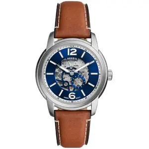 Comparateur de prix : Montre Homme Fossil Montres Automatic - ME3263 Bracelet Cuir Marron