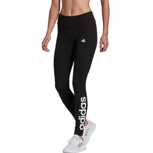 adidas Legging Core Linear Femme - Black / White, Black / White M