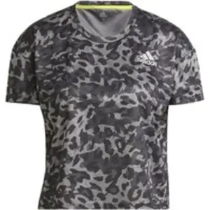 T-shirt femme adidas Fast Primeblue Graphic Gris S GM1588 pas cher