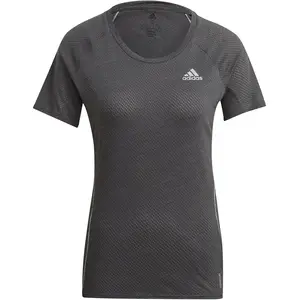 adidas Runner T-shirt Femmes - Gris Foncé, Blanc, Taille XS pas cher