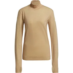 adidas Primeknit Haut Manches Longues Femmes - Beige, Taille L pas cher