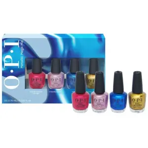 Opi - Coffret Metallic Mega Mix Kit De 4 Minis Vernis À Ongles