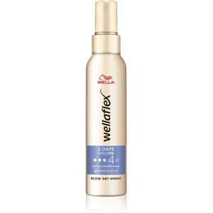 Comparateur de prix : Wella Wellaflex 2 Days Volume spray pour protéger les cheveux contre la chaleur 150 ml