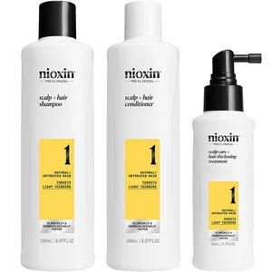 Comparateur de prix : Nioxin System 1 coffret cadeau pour cheveux fins ou clairsemés 3 pcs