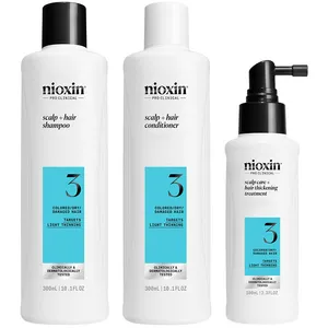 Comparateur de prix : Nioxin Sistema 3 Kit Trifasico Shampoo 300ml Conditioner 300ml Treatment 100ml