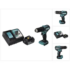 Comparateur de prix : Dhp 483 RT1 Perceuse-visseuse à percussion sans fil 18 v 40 Nm Brushless + 1x Batterie 5,0 Ah + Chargeur - Makita