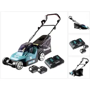 Comparateur de prix : Dlm 382 PG2 batterie tondeuse 36 v ( 2x 18 v ) 38 cm 40 l + 2x batteri...
