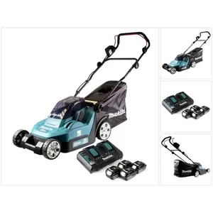 Comparateur de prix : Dlm 432 PT4 Tondeuse à gazon sans fil 36 v (2x 18 v) 43 cm brushless +...