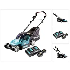 Comparateur de prix : Dlm 382 CT2 batterie tondeuse 36 v ( 2x 18 v ) 38 cm 40 l + 2x batteri...