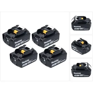 Makita accuset 4x BL 1850 B 18 V 5.0 Ah / 5000 mAh Li-Ion accu ( 4x 19... pas cher
