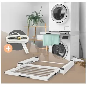 ML-DESIGN Cadre intermédiaire universel pour lave-linge avec porte-serviettes coulissante pas cher