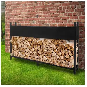 ML-Design Étagère métal pour bois de cheminée pas cher