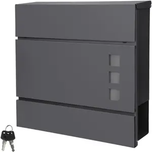 Comparateur de prix : Ecd Germany - Boîte aux Lettres Murale - 37x 10,5x36,5 cm - avec Compa...