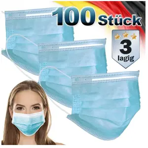 Masque jetable 100 pièces pas cher