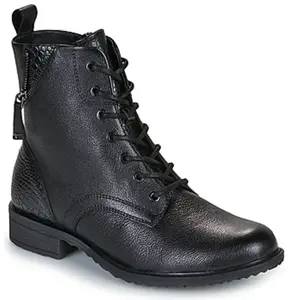 Bottines femme Tamaris en cuir à lacets zippé Noir 36 1-25273-45 001
