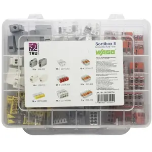 Wago - Assortiment de bornes pour boîte de dérivation WA-741-884 flexible: 2.5-4 mm² rigide: 2.5-4 mm² 123 pc(s) pas cher