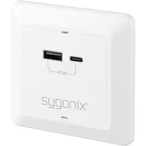SY-5251910 Prise de charge usb protection anti-surtension, avec usb-c®, avec sortie de charge usb blanc - Sygonix pas cher