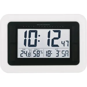 Voelkner Selection - Horloge murale KW9101 solaire, radiopiloté(e) 280... pas cher