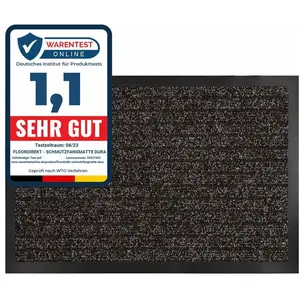 KARAT Tapis de Porte Paillasson d'entrée Dura Marron 40 x 60 cmVendu parcdiscount