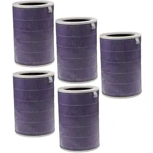 Vhbw - 5x Filtres hepa compatible avec Xiaomi Mi Air Purifier 3 purificateur d'air - Filtre avec charbon actif intégré, antibactérienVendu paramazon