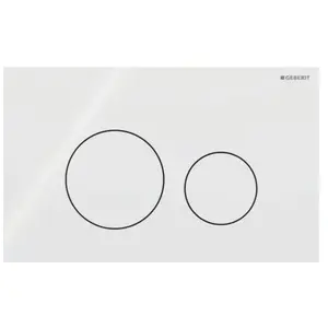 Geberit Sigma40 Plaque de déclenchement Round, 115628SI1, Round pas cher