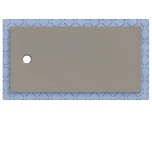 Geberit CleanFloor30 surface de douche, intégrée, avec voile d'étanchéité, 160x80cm, 551.009.29.1