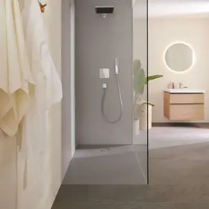 Geberit CleanFloor30 surface de douche, intégrée, avec voile d'étanchéité, 120x90cm, 551.014.29.1