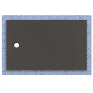 Geberit CleanFloor30 surface de douche, intégrée, avec voile d'étanchéité, 160x100cm, 551.025.DM.1