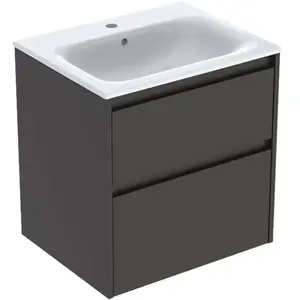 Geberit Renova Plan Ensemble Lavabo Pour Meuble Bord Étroit, Avec