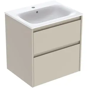 Geberit Renova Plan Meuble avec vasque, 2 tiroirs, 504039DB8, pas cher