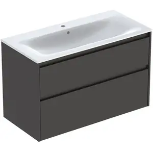 Geberit Renova Plan Meuble avec vasque, 2 tiroirs, 504041JK1, pas cher