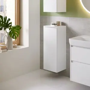 Geberit Renova Plan armoire mi-haute, avec une porte, 33x85x29,7cm, 504.044.00.1 pas cher