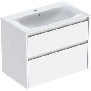 Geberit Renova Plan Meuble avec vasque, 2 tiroirs, 504040018, pas cher