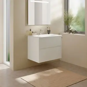 Geberit Renova Plan Meuble avec vasque, 2 tiroirs, 504040001, pas cher
