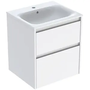 Geberit Renova Plan Ensemble Lavabo Pour Meuble Bord Étroit, Avec pas cher