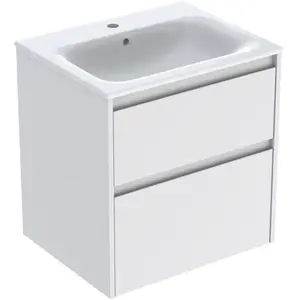 Geberit Renova Plan Ensemble Lavabo Pour Meuble Bord Étroit, Avec pas cher