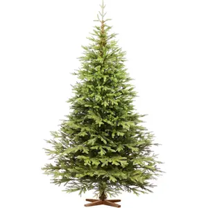FairyTrees Sapin de Noël Artificiel 220cm NORDMANN Exl | Arbre de Noël...