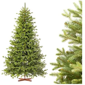 FAIRYTREES Sapin de Noël Artificiel 220 cm Sapin de BAVIÈRE Premium Ar...