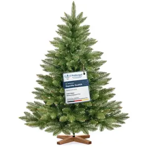 FairyTrees Sapin de Noël Artificiel 120cm NORDMANN | Arbre de Noël ave... pas cher
