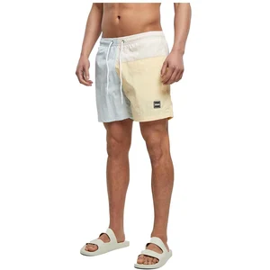Urban Classics Short de Bain 3 Blocs Maillot, Crème Pastel, 2X-Large Homme pas cher