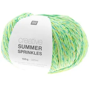 Rico Design Pelote de coton Creative Summer Sprinkles - 100Gr -(...) - 009 Vert Neon Green