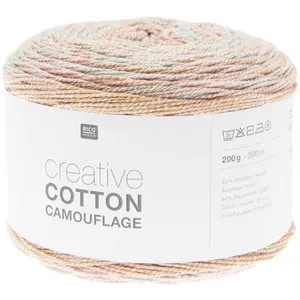 Pelote de coton Creative Cotton Camouflage - 200GR - 001 Multicolore -... pas cher