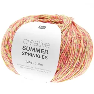 Rico Design Pelote de coton Creative Summer Sprinkles - 100Gr -(...) - 008 Rose Neon pink pas cher