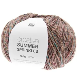 Rico Design Pelote de coton Creative Summer Sprinkles - 100Gr -(...) - 002 Marron Terra