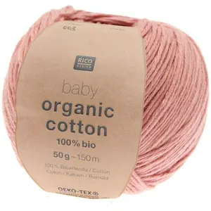 Pelote de coton Baby organic cotton - 100% BIO - 03 Vieux Rose - 03 Vi...