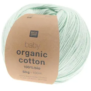 Pelote de coton Baby organic cotton - 100% BIO - 05 Menthe Vert - 05 M...