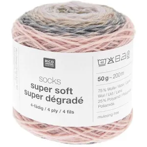 Rico Design Laine à Chaussette Socks Super Soft Super Dégradé 4 Fils