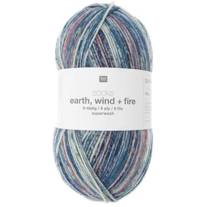 Laine à chaussette Socks Earth Wind + Fire 6 fils - 03 Bleu Aqua - 03 ...